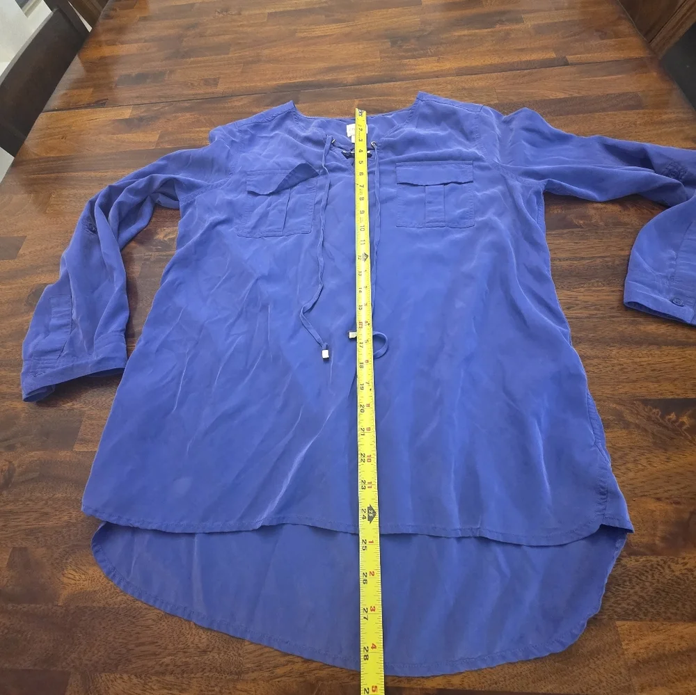 Chico's Purple Shirt‎ Size 1.            Sku 17